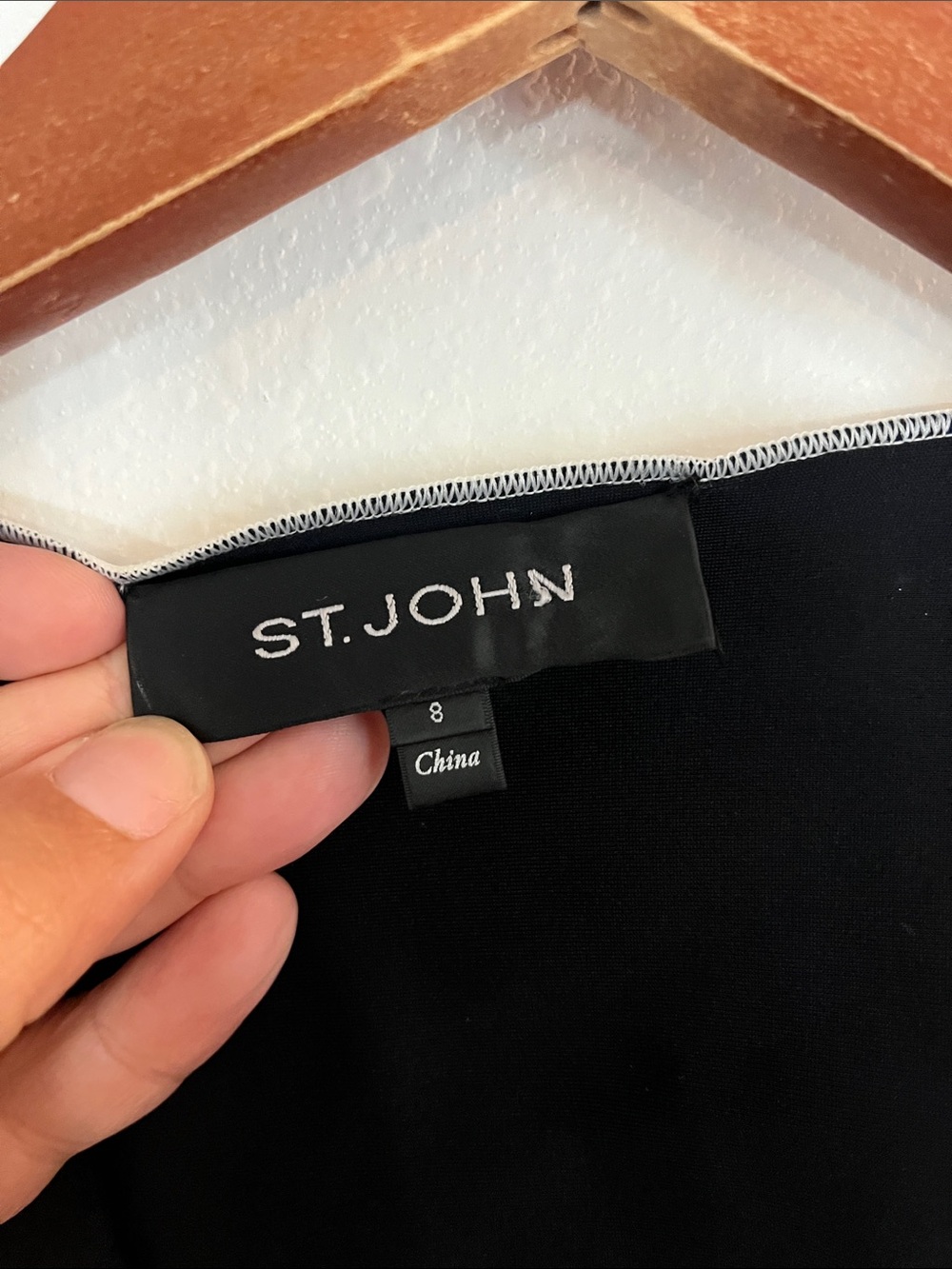 ST. JOHN White Leather Open Front Moto Style Jacket - Picture 3 of 5